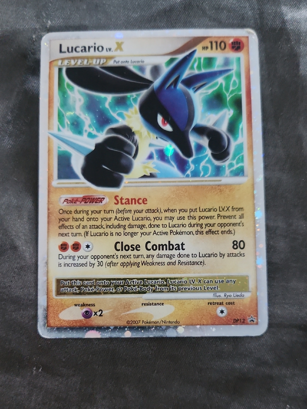 Lucario Holographic Card Pokemon